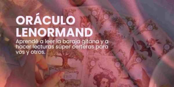 Banner curso Tarot oraculo Lenormand baraja Gitana